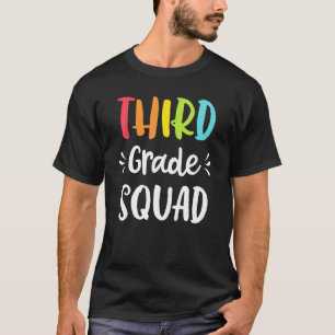 Dritte Klasse Squad Lustig 3. Lehrer Schüler Rücke T-Shirt