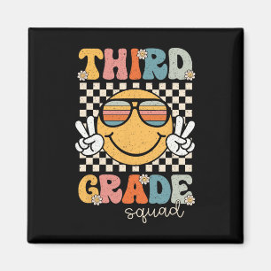 Dritte Klasse Squad Retro Back To School 3. Klasse Magnet