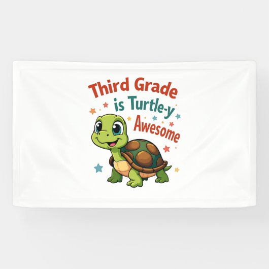 Dritte Klasse Turtle-y Awesome 3. Klasse Zurück zu Banner (Horizontal)