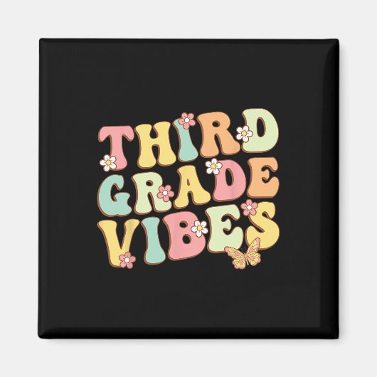 Dritte Klasse Vibes Hallo Team 3. Klasse Lehrer Ki Magnet (Vorne)