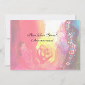 DRITTE MASK Maskerade Ball, goldgelb blau Ankündigung (Rückseite)