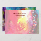 DRITTE MASK Maskerade Ball, goldgelb blau Ankündigung (Vorne/Hinten)