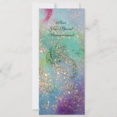 DRITTE MASK Venezianischer Karneval-Maskenball Einladung (Rückseite)