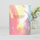 DRITTE MASKE, Maskerade Ball, goldgelb blau Ankündigung (Stehend Vorderseite)