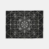 Dritte Mass-/Kristalltempel-heilige Geometrie Fleecedecke (Vorderseite (Horizontal))