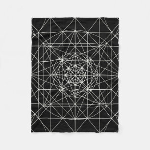 Dritte Mass-/Kristalltempel-heilige Geometrie Fleecedecke