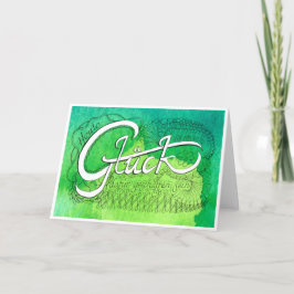 Dritte Regel der Gelassenheit – GLÜCK Faltkarte Dankeskarte