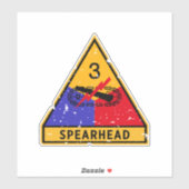 Dritte Rüstungssparte - "Grunge" des US-Militärs Aufkleber (Blatt)