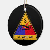 Dritte Rüstungssparte - "Grunge" des US-Militärs Keramik Ornament (Links)