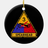 Dritte Rüstungssparte - "Grunge" des US-Militärs Keramik Ornament (Hinten)