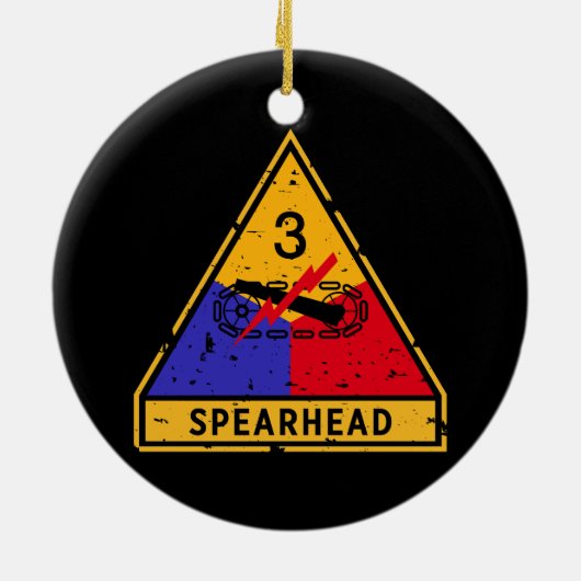 Dritte Rüstungssparte - "Grunge" des US-Militärs Keramik Ornament (Hinten)