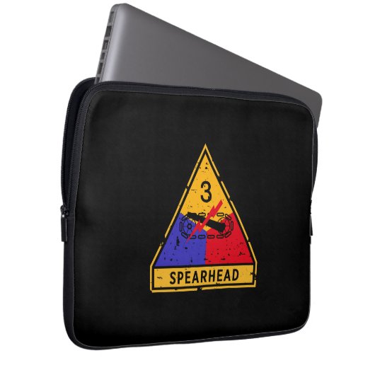 Dritte Rüstungssparte - "Grunge" des US-Militärs Laptopschutzhülle (Vorne Rechts)