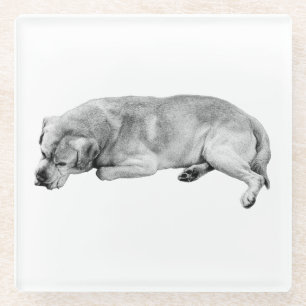 Dritte Seite, nichts Dringlich Glasuntersetzer