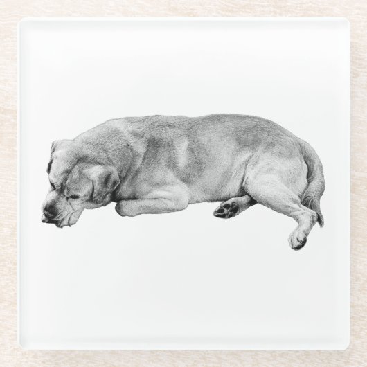 Dritte Seite, nichts Dringlich Glasuntersetzer (Vorderseite)