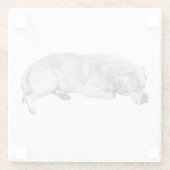 Dritte Seite, nichts Dringlich Glasuntersetzer (Rückseite)