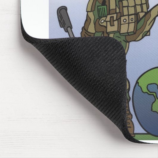 Dritte Sortierer am Krieg Mousepad (Ecke)