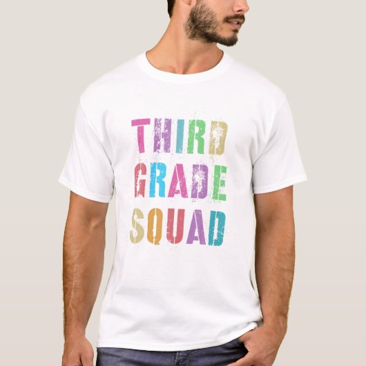 DRITTE STUDIENSTELLE Lehrerteam Kids Sand Art Crew T-Shirt (Vorderseite)