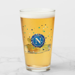 Drittel Bierglas Scudetto Neapel Glas