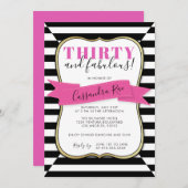 DRITTEL UND FABULOS | STÄRKTE EINLADUNG (Vorne/Hinten)