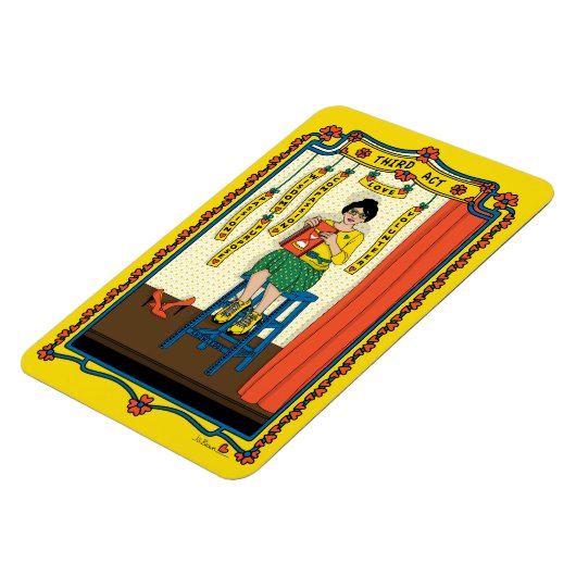 Dritter Akt_B_4x6 Kühlschrank Magnet (Linke Seite)