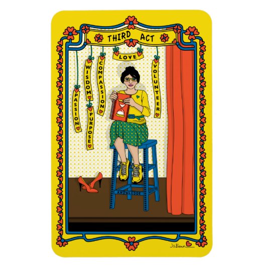 Dritter Akt_B_4x6 Kühlschrank Magnet (Vertikal)