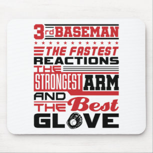Dritter Baseman-Basisspieler Mousepad
