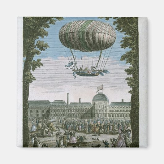 Dritter Flug von Nicholas Robert und seinem Magnet (Vorne)