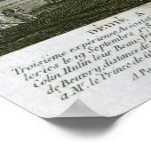 Dritter Flug von Nicholas Robert und seinem Poster (Ecke)