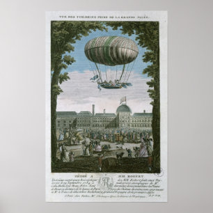 Dritter Flug von Nicholas Robert und seiner Poster