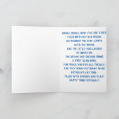 Dritter Geburtstags-Kinderzimmer-Reim Karte (Innenseite)