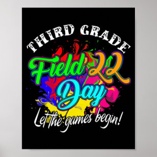 Dritter Grade Field Day 2022 Lass The Games Begin  Poster
