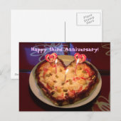 Dritter Jahrestag Postkarte (Vorne/Hinten)