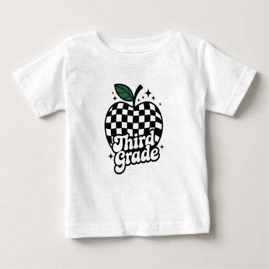 Dritter Lehrer der dritten Klasse zurück zur Schul Baby T-shirt (Vorderseite)