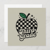 Dritter Lehrer der dritten Klasse zurück zur Schul Einladung (Vorne/Hinten)