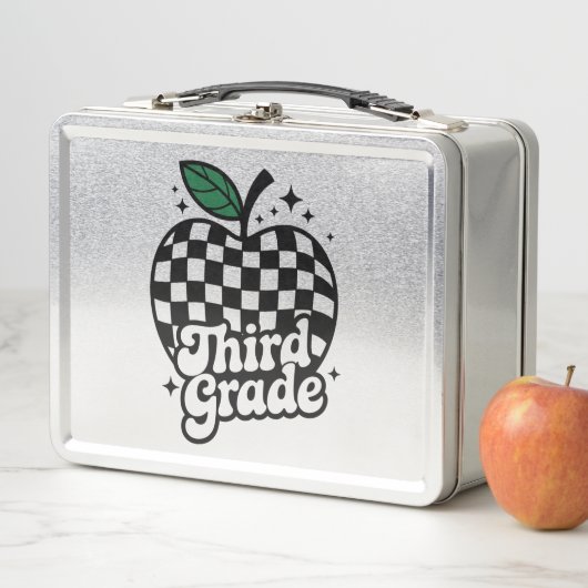 Dritter Lehrer der dritten Klasse zurück zur Schul Metall Brotdose (Beispiel)