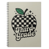 Dritter Lehrer der dritten Klasse zurück zur Schul Notizblock (Vorderseite)