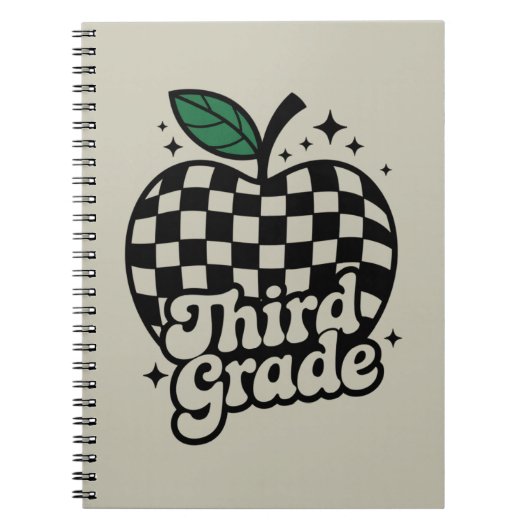 Dritter Lehrer der dritten Klasse zurück zur Schul Notizblock (Vorderseite)