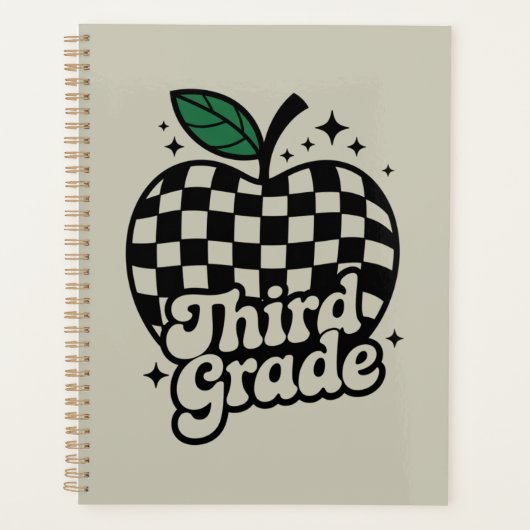 Dritter Lehrer der dritten Klasse zurück zur Schul Planer (Vorderseite)