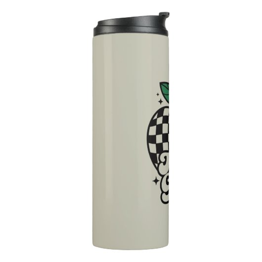 Dritter Lehrer der dritten Klasse zurück zur Schul Thermosbecher (Nach links gedreht)