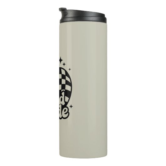 Dritter Lehrer der dritten Klasse zurück zur Schul Thermosbecher (Nach rechts gedreht)