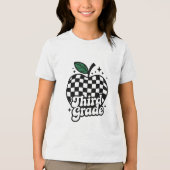 Dritter Lehrer der dritten Klasse zurück zur Schul Tri-Blend Shirt (Vorderseite)