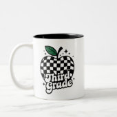 Dritter Lehrer der dritten Klasse zurück zur Schul Zweifarbige Tasse (Links)