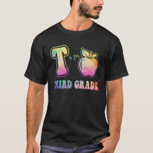 Dritter Lehrer für die Gefärbte Krawatte der dritt T-Shirt
