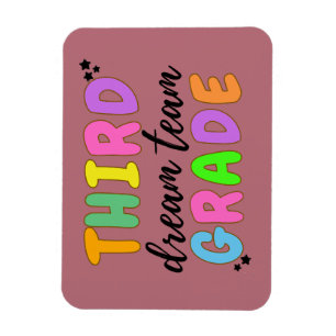 Dritter Lehrer, Lehrertag vor Mini Binder Magnet