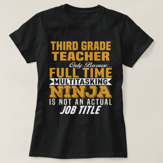Dritter Lehrer T-Shirt (Design vorne)