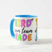 Dritter Lehrer, zurück zur Schule, Lehrerteam Tasse (Vorderseite Links)