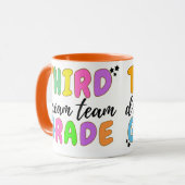 Dritter Lehrer, zurück zur Schule, Lehrerteam Tasse (Vorderseite Links)