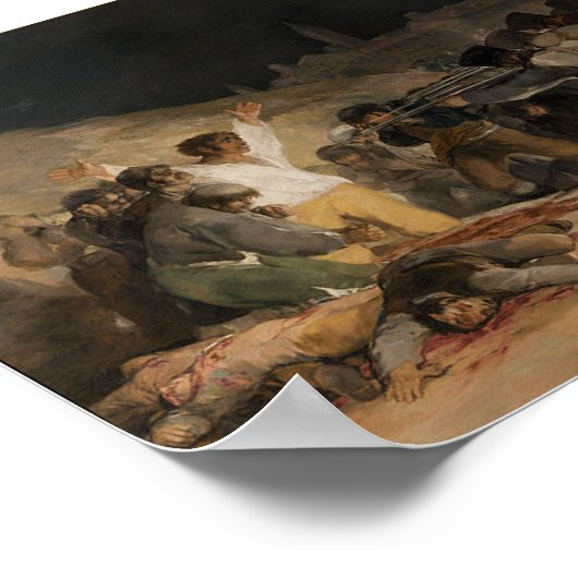 Dritter Mai 1808 Poster (Ecke)