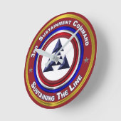 Dritter Nachhaltigkeitsbefehl - Sake Runde Wanduhr (Winkel)