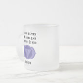 Dritter Oye Chakra Quote Cup Mattglastasse (Vorderseite Links)